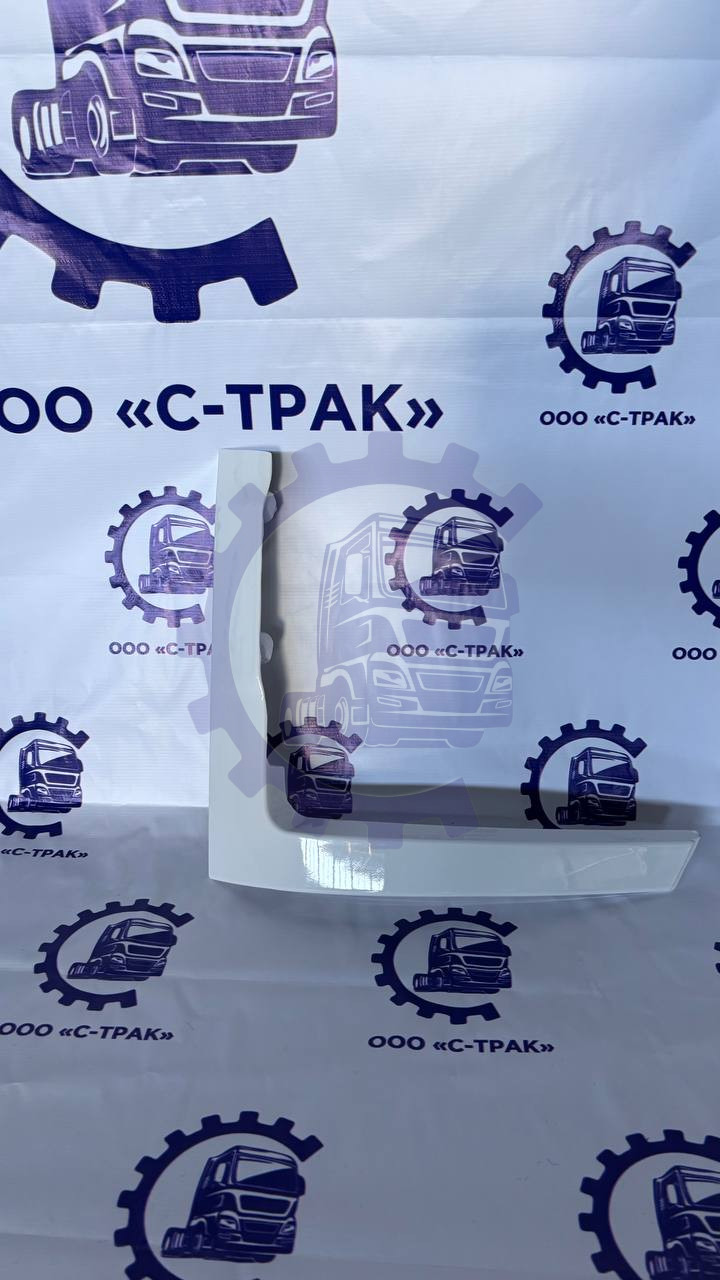 Правый спойлер переднего бампера FAW J7 (белый цвет)